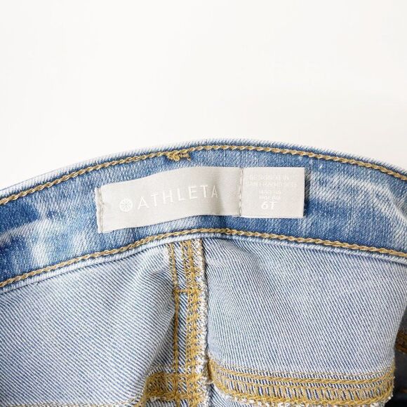 ATHLETA High Rise Straight Leg Jeans 6 TALL  - Picture 5 of 8
